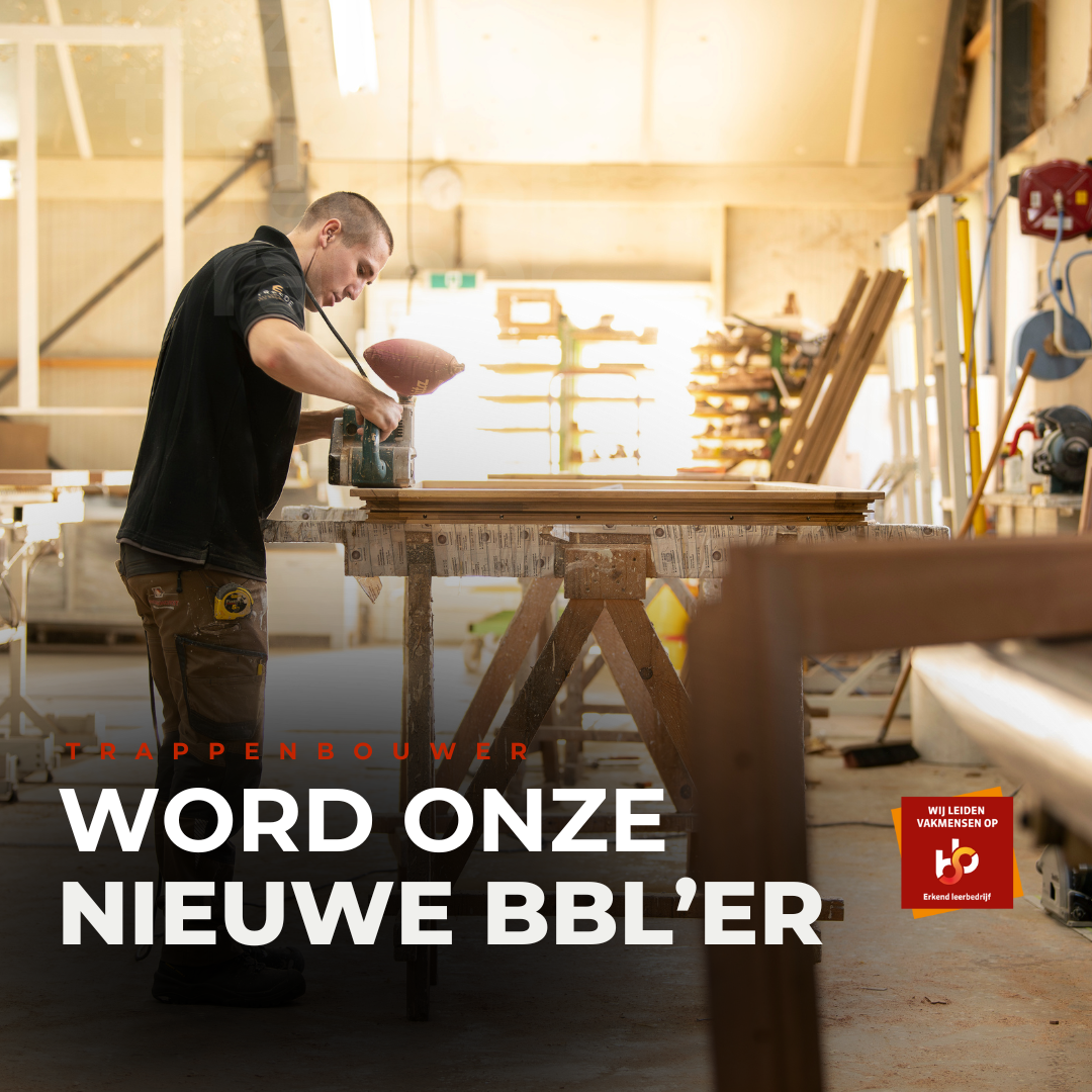 Word onze nieuwe BBL'er Geen zin in 5 dagen school?
Wij ook niet, daarom doen we het anders!
Ben jij een vakman in hart en nieren met oog voor detail en een passie vo