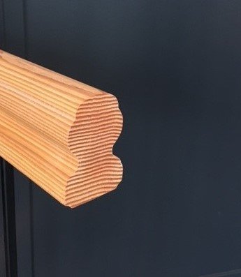 Sleutelgat houten leuning Sleutelgat houten leuning