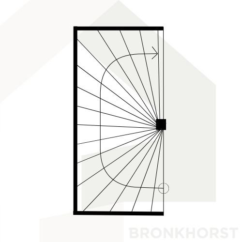 Halfslag trap Halfslag trap