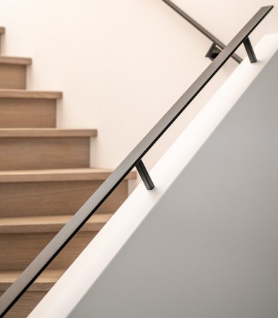 Platte stalen handgreep Platte stalen handgreep