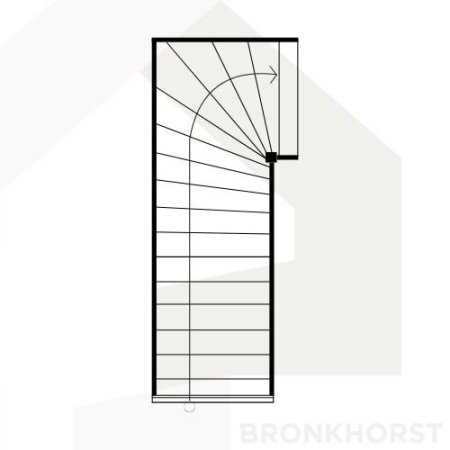 Kwartslag trap bovenkwart Kwartslag trap bovenkwart