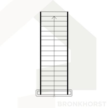 Steektrap met bloktrede Steektrap met bloktrede