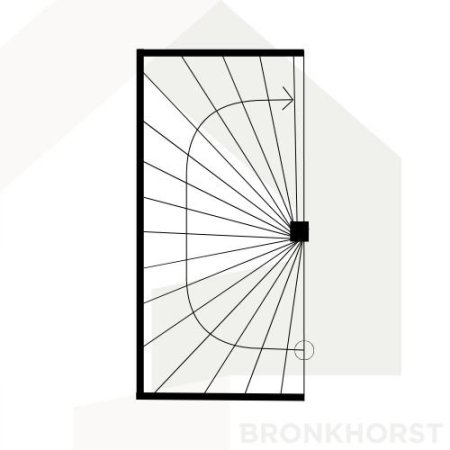 Halfslag trap Halfslag trap