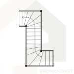 Dubbele kwartslag trap - S trap Dubbele kwartslag trap - S trap